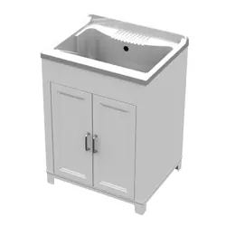 Mongardi "OutDoor" Lavatoio In Resina Per Esterno Bianco 60x50