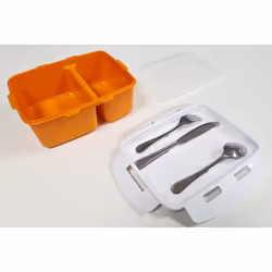 Mongardi 2123C99 recipiente per cibo Rettangolare Contenitore Arancione 5 pz