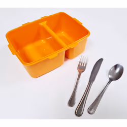 Mongardi 2123C99 recipiente per cibo Rettangolare Contenitore Arancione 5 pz