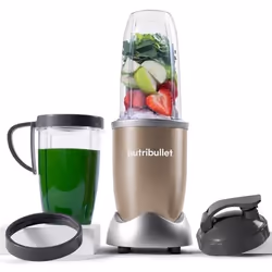 NutriBullet NB907CP, Frullatore per cottura, 0,946 L, 900 W, Nero, Oro