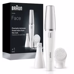 Braun FaceSpa, Epilazione E Pulizia Viso, +1 Accessorio, 810, Bianco/Argento - Vista aggiuntiva 3