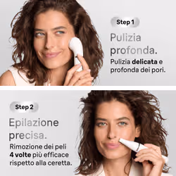 Braun FaceSpa, Epilazione E Pulizia Viso, +1 Accessorio, 810, Bianco/Argento - Vista aggiuntiva 6