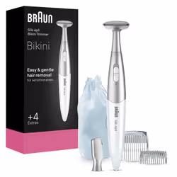 Braun Silk·épil Rifinitore Bikini, + 4 Accessori,FG1100, Bianco - Vista aggiuntiva 2