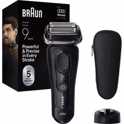Braun Series 9 Sport 9110s Rasoio Nero - Vista aggiuntiva 2