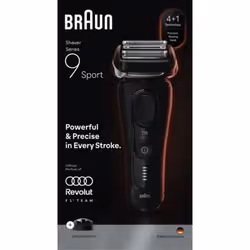 Braun Series 9 Sport 9110s Rasoio Nero - Vista aggiuntiva 3