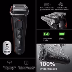 Braun Series 9 Sport 9110s Rasoio Nero - Vista aggiuntiva 7
