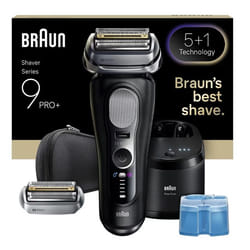 Braun Series 9 Pro+ 9660CCPS Rasoio Trimmer Nero, Argento