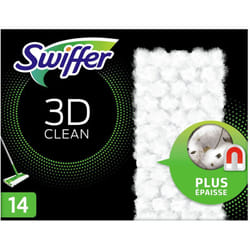 Swiffer - Wischmopp, pulizia 3D, pacchetto di ricarica, asciugamani per pavimenti - 14 pezzi