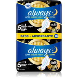 Always Ultra Secure Night Extra 10 pz