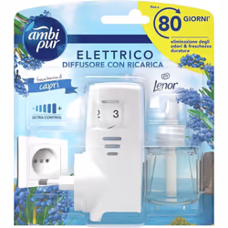 AMBIPUR LENOR PROFUMATORE PER AMBIENTE ELETTRICO + RICARICA 20 ML CAPRI Ambipur Profumatore per Ambiente Elettrico + Ricarica ...