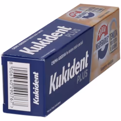 Kukident Plus Doppia Azione Crema Adesiva per Dentiera 40gr