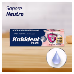 Kukident Plus Sigillo Crema Adesiva per Dentiera 40gr