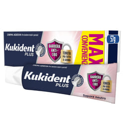 Kukident Plus Barriera Anti Cibo (Ex Sigillo) Crema Adesiva Formato Maxi Convenienza 57gr