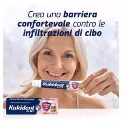 Kukident Plus Barriera Anti Cibo (Ex Sigillo) Crema Adesiva Formato Maxi Convenienza 57gr