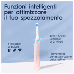 Oral-B iO 8006540730843 spazzolino elettrico Adulto Spazzolino a vibrazione Rosa, Bianco - Vista aggiuntiva 4