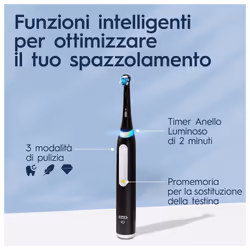 Oral-B Spazzolino Elettrico iO 3 Nero, 1 Testina - Vista aggiuntiva 4