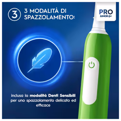 Oral-B Junior 8006540743027 spazzolino elettrico Bambino Spazzolino rotante Verde - Vista aggiuntiva 4