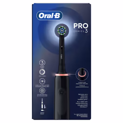 Oral-B Pro 3 Spazzolino Elettrico Ricaricabile Nero Pro3 3000, 2 Testine, 1 Spazzolino - Vista aggiuntiva 8