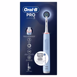 Oral-B PRO Spazzolino Elettrico Ricaricabile 3 3700 Blu, 3 testine, 1 Spazzolino - Vista aggiuntiva 6