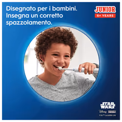 Oral-B Junior Spazzolino Elettrico Ricaricabile Star Wars +6 Anni, 2 Testine, 1 Spazzolino - Vista aggiuntiva 6