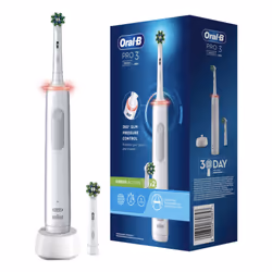 Oral-B 760857, Adulto, Spazzolino rotante-oscillante, Cura quotidiana, Sensibile, Sbiancante, Bianco, 2 min, Bianco