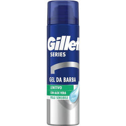 Gillette - series gel da barba lenitivo con aloe vera 200 ml