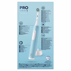 Oral-B Spazzolino Elettrico Ricaricabile Series 1 Blu con 2 Testine di Ricambio, 1 Spazzolino - Vista aggiuntiva 4