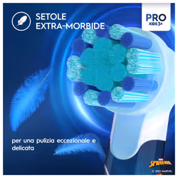 Oral-B Spazzolino Elettrico Ricaricabile Pro Kids con personaggi Marvel Spider-Man, 2 Testine, da 3 Anni In Su. 1 Spazzolino - Vista aggiuntiva 7