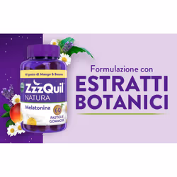 ZzzQuil Natura Melatonina Integratore per Dormire Gusto Mango e Banana 60 pz Caramelle - Vista aggiuntiva 4