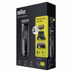 Braun Series 3 3000BT Rasoio Trimmer Grigio - Vista aggiuntiva 6