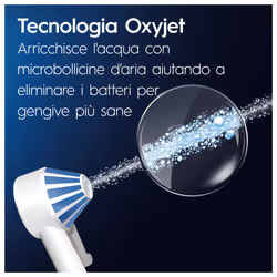 Oral-B iO6 & OxyJet Adulto Spazzolino rotante-oscillante Bianco - Vista aggiuntiva 5