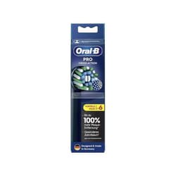 Braun Oral-B Testine di Ricambio Nero ProCrossAction CleanMaximizer 6 Pezzi 1 St