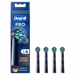 Oral-B CrossAction , 4 pz, Nero, 3 mese(i), Oral-B, Scatola