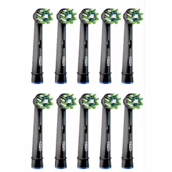 Braun Oral-B Testine di Ricambio Nero Pro CrossAction 10 Pezzi 1 pz Spazzolino da denti