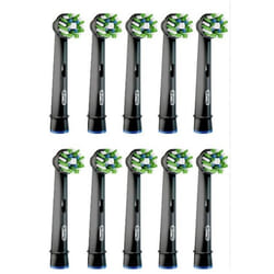 Braun Oral-B Testine di Ricambio Nero Pro CrossAction 10 Pezzi 1 pz Spazzolino da denti