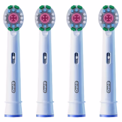 Braun Oral-B Testine di Ricambio Pro 3D Bianco 4 Pezzi 1 pz Spazzolino da denti