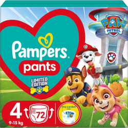 Pampers Pants Paw Patrol Size 4 9-15 kg 72 pz