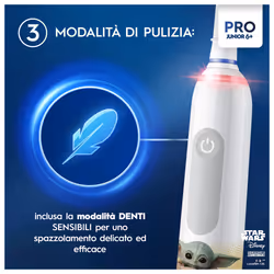 Oral-B PRO 14876674 spazzolino elettrico Bambino Spazzolino rotante Multicolore, Bianco - Vista aggiuntiva 5