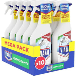 Viakal - Igienizzante Casa Spray Anticalcare Confezione da 10 x 470 ml Anti-Goccia