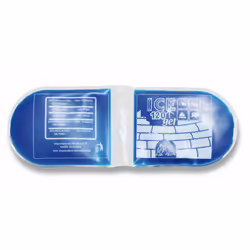 FA.BO.SS Accumulatore di freddo ghiaccio soft gel 120g, Blu, Bianco, Ovale, Polietilene ad alta intensità, Carbossimetilcellu ...