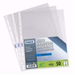 Favorit 100460069, 210 x 297 mm (A4), Trasparente, Polipropilene (PP), Ritratto, 25 pz