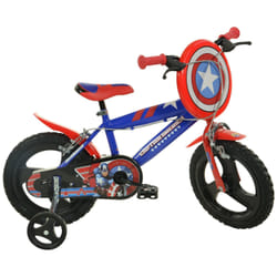 Dino Bikes Captain America Bicicletta da città Metallo Blu, Rosso