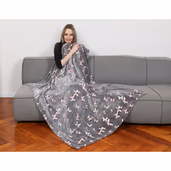 Kanguru Plaid Glow Butterflies, Disegno con animali, Fascia di cartone, 1500 mm