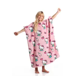 Coperta Plaid con Maniche Kanguru Momonga Pile Fantasia Hello Kitty 80x90 Bambin