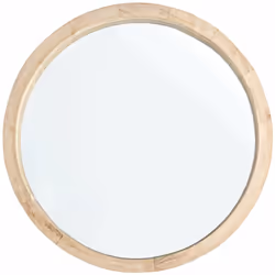 Specchio da parete in stile shabby chic con cornite color Naturale Lo specchio è fatto in Vetro Molato sui bordi cosi da rend ...