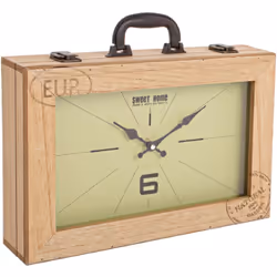 L'Orologio da tavolo "Life Rett" è un elegante complemento d'arredo realizzato in MDF, dalle forme originali che richiamano u ...
