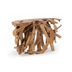 Consolle di design in vera radice di teak cm 120X40 - solidad