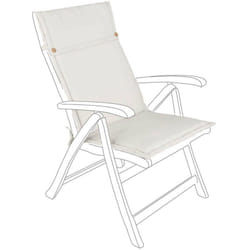Cuscino schienale alto ecru 50X120