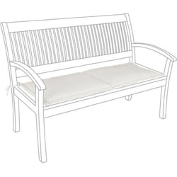 Cuscino seduta panca 2 posti poly idrorepellente cm 42x55-55 805590 - Bizzotto