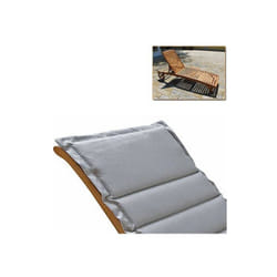 Cuscino trapuntato grigio 806290 lettino idrorepellente cm 52x181x4 - Bizzotto